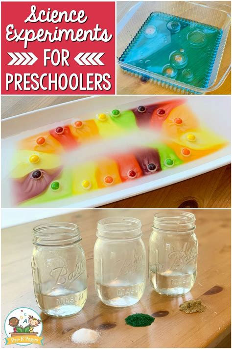 easy experiments for kindergarten.